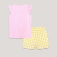 thumbnail image 5 of mgoYE Baby Girl Clothes 0-3 Months Toddler Girl Summer Short Outfit Sets Cotton Short Sleeve Graphic Tees Animal Print Tops Tees Shorts Clothing Sets Playwear Beach Outfits| 6-7 Years, 5 of 7