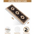 thumbnail image 4 of Stair Treads for Wooden Steps, Western Stars Brown Peel and Stick Stair Treads with Adhesive, Farmhouse Country Vintage Wood Grain Non Slip Indoor Stairs Runner Rugs Mats for Elders Dogs 8"x30"7PCS, 4 of 7