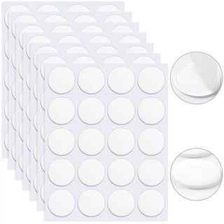  JANYUN 280 Pcs Double Sided Sticky Dot Stickers Removable  Round Putty Clear Sticky Tack No Trace Sticky Putty Waterproof Small  Stickers for Festival Decoration (6mm, 280) : Office Products