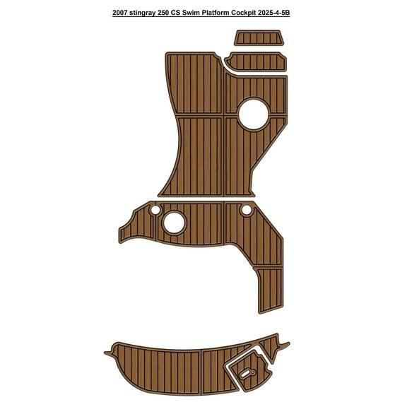 2007 Stingray 250 CS Swim Platform Cockpit Pad Boat EVA Foam Teak Deck Floor FS