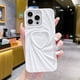 thumbnail image 3 of Funda de teléfono con diseño de corazón de amor en 3D y arrugas plegables a la moda para iPhone 13, 14, 15 Pro Max, 16 Plus, 11, 12 ProMax, cubierta completa de silicona mate suave, 3 of 5
