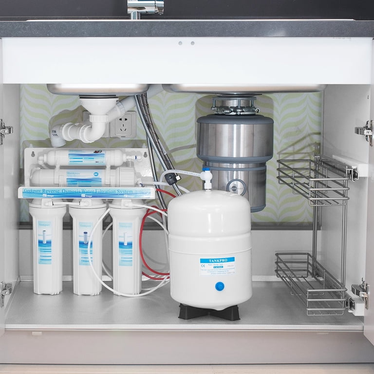 Geekpure 5-Stage Reverse Osmosis Water Filter System – 75 GPD With Quick-Change Twist Filters, NSF RO Membrane, Removes 99% Of Contaminants, Easy DIY Install