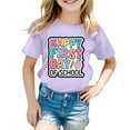 thumbnail image 4 of LEKDFST Kindergarten Graphic Tees for Kids Girls Boys Back to School T Shirt Watch Out Kindergarten Here I Come Graphic Tops Light Purple 12-13 Years, 4 of 4