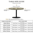 thumbnail image 2 of Round Fitted Tablecloth with Elastic Edge Design Table Cover Waterproof Stain-Resistant Wipeable Table Cloth Best for 42"-46" Round Tables for Outdoor Indoor Green Checkered Pattern, 2 of 4