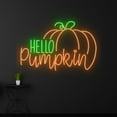thumbnail image 3 of Handmadetneonsign Custom Hello Pumpkin Neon Sign, Thanksgiving Pumpkin LED Light, Pumpkin LED Sign, 3 of 5