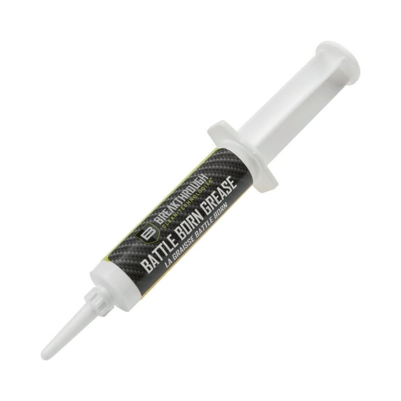 Breakthrough Clean Technologies® Battle Born Grease w/ PTFE, 12cc Syringe, Clear