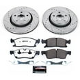 thumbnail image 3 of PowerStop Front Z36 Truck & Tow Carbon-Fiber Ceramic Brake Pad and Drilled and Slotted Rotor Kit Fits: DODGE JEEP Select Models K5954-36, 3 of 9
