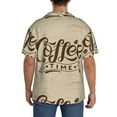 thumbnail image 3 of Kdxio Men'S Hawaiian Shirt For Men Short Sleeve Shirt Coffee Time Summer Casual Holiday Beach Button Down T-Shirts, 3 of 5
