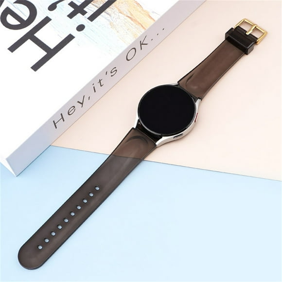 20mm No Gaps Silicone Band for Samsung Galaxy Watch 4 40mm 44mm/4 Classic 46mm 42mm Transparent Silicone Wristband Bracelet correa Galaxy Watch 4 Strap