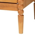thumbnail image 6 of Baxton Studio Lucera Mid-Century Oak Brown Bobbin Wood 4-Drawer Chest, 6 of 10