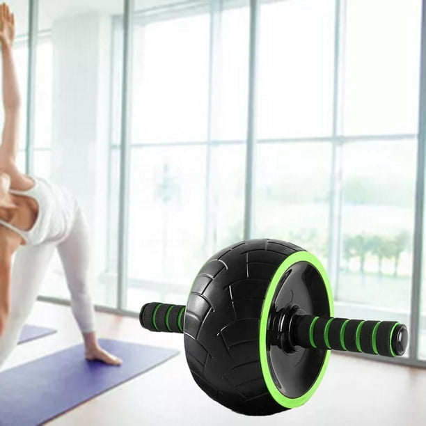 Equipo de ejercicio con rueda de rodillo abdominal para entrenamiento del núcleo, rodillo de rueda Ab, para adultos, unisex, entrenamiento de DYNWAVEMX Rueda de rodillo abdominal