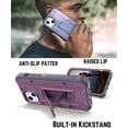 thumbnail image 4 of CaseBorne ArmadilloTek V Case for [iPhone 13] with Built-in Screen Protector & Kickstand Full-Body Multi-Layer Rugged - Purple, 4 of 5