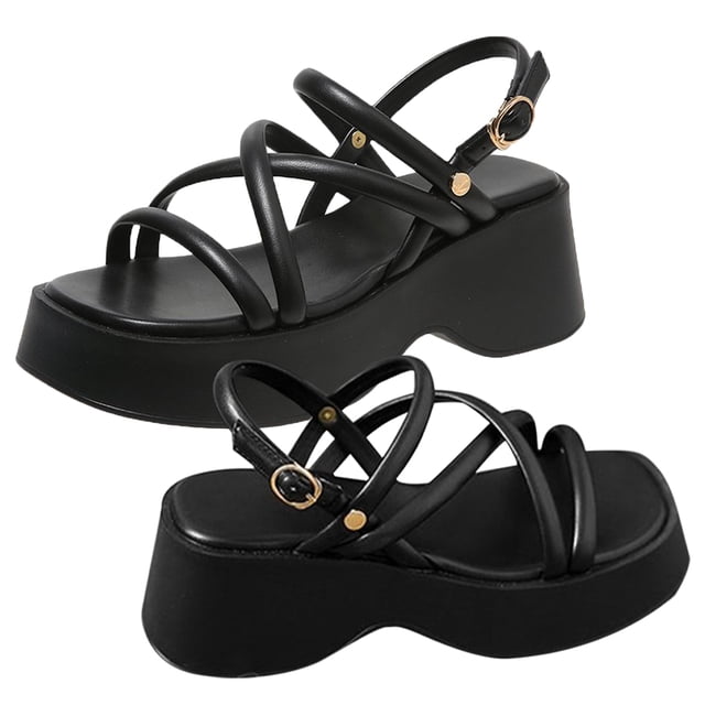 IDEANATEGRATE 1Par Sandalias Casual Con Suela Gruesa Para Mujer Estilo Y Fiesta