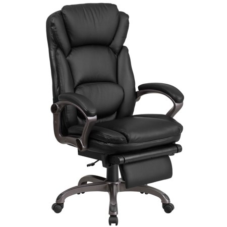 Flash Furniture High Back Black Leather Executive Reclining Swivel Flash Furniture High Back Black Leather Executive Reclining Swivel Office Chair With Padded Armrests