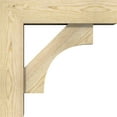 thumbnail image 3 of Ekena Millwork 6"W x 20"D x 20"H Westlake Block Rough Sawn Bracket w/ Offset Brace, Douglas Fir, 3 of 25