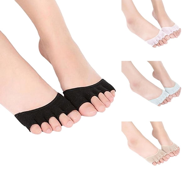 Women‘s Yoga Sports Half Toe Socks Five Toes Separator Socks Foot Care Gift