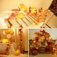 thumbnail image 6 of Kaszoo Fall Maple With 40 Led Garlands For Home Wedding Party, Orange Yellow Red, 9.4 Oz, 6 of 10