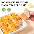 8x8 Inch Silicone Square Cake Pan Set of 2, Cream Color, Metal ...