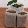thumbnail image 5 of Travelwant 200Pcs Biodegradable Non-Woven Nursery Bags Plant Grow Bags Fabric Seedling Bags Home Garden Supply, 5 of 6