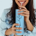 thumbnail image 5 of Birth Flower Skinny Stainless steel Tumbler for Women, Birthday Gift for Girl, Best Gift for Friends and Family-February, 5 of 5