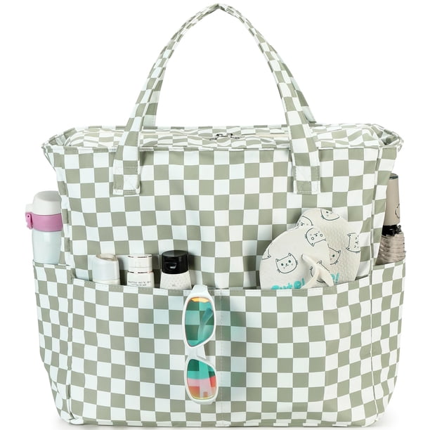 Bolsa de Playa LEDAOU Impermeable y Antiarena para Mujer - Color Verde
