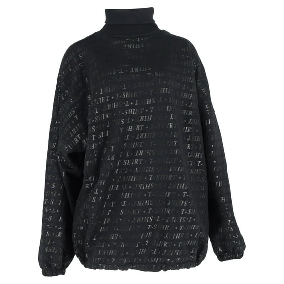 Pre-Owned Balenciaga T-shirt All Over Print Sweater in Black Cotton