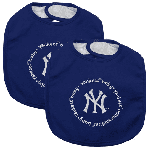 MLB New York Yankees 2-Pack Bibs by Baby Fanatic