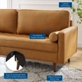 thumbnail image 4 of Sofa, Leather, Tan, Modern Contemporary Urban Design, Living Lounge Room Hotel Lobby Hospitality, 4 of 9