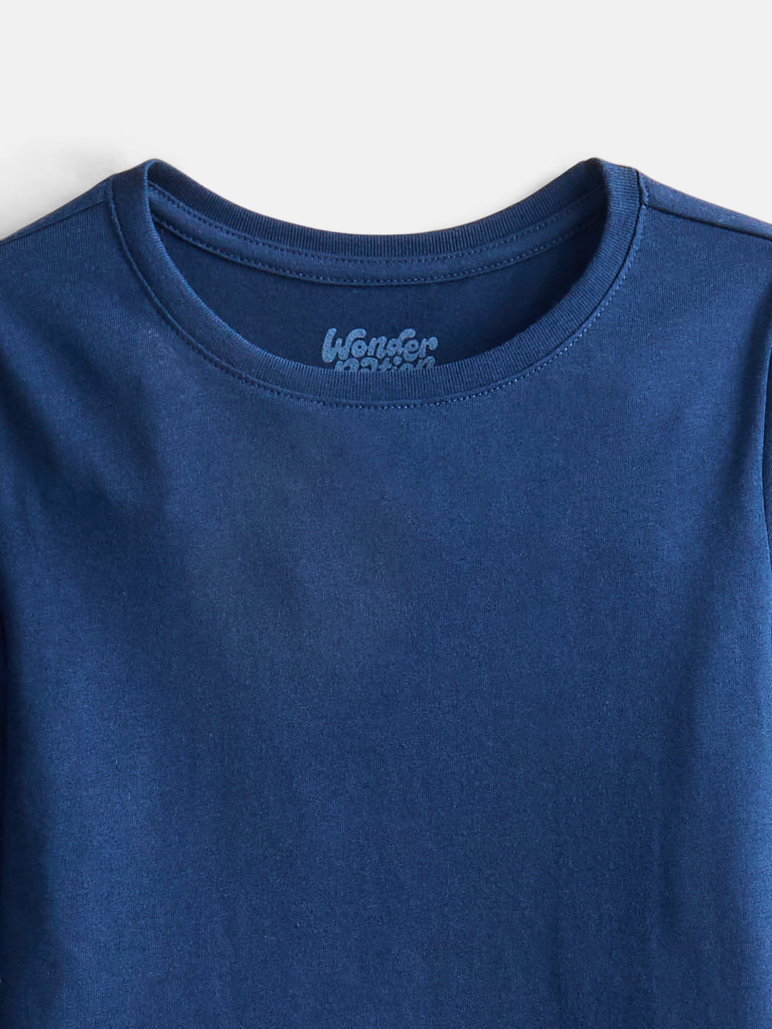 Wonder Nation Girls Kid Tough Tee with Long Sleeves, Sizes 4-18 & Plus