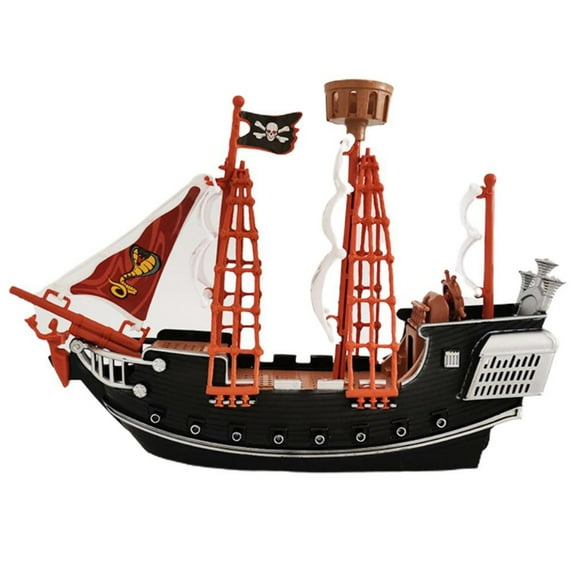 10in Boat Toy Special Gift Ship Model Toy Scene Decor Prop for Home Kindergarten