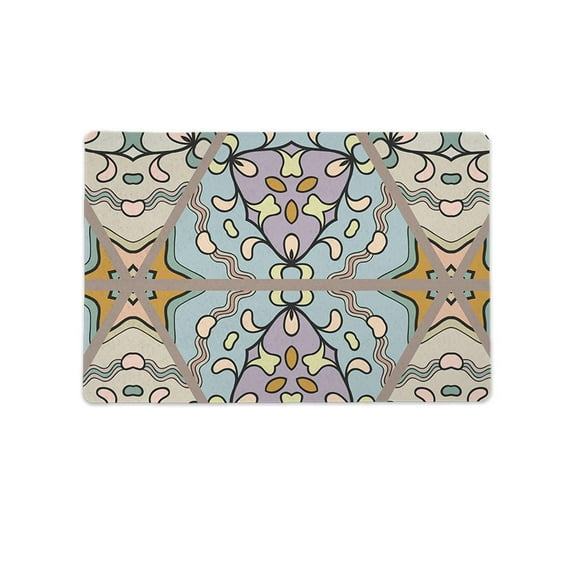 Triangle Patchwork Mat Rectangle -Image by Shutterstock,