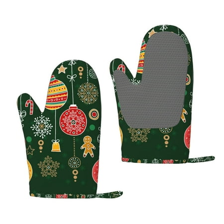 

Matuu Christmas for Silicone Oven Gloves Heat Resistant Grilling Gloves Non-Slip Silicone Oven Mitt Great for Grilling Kitchen and Cooking