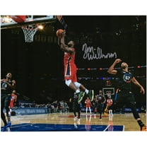 Zion Williamson New Orleans Pelicans Autographed 8" x 10" Going Up vs. New York Knicks Photograph - Fanatics Authentic Certified