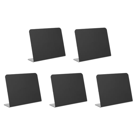 5 Pcs Shop Price Chalkboard Display Boards Buffet Food Labels Small Desk Decor Specialties Blackboard Signage Pvc