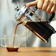 thumbnail image 3 of French Coffee Press, 32oz Stainless Steel Coffee Maker, Double Filter, 2 Bonus Screens (8 Cup)_Intexca, 3 of 4