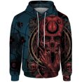 thumbnail image 4 of Sudadera nueva de otoño 2024, sudadera de moda para hombre, sudadera con capucha con estampado de calavera 3D, ropa retro de calle Harajuku, sudadera holgada con capucha, ropa Y2k, 4 of 5