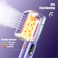 thumbnail image 4 of Vaporizador para ropa, vaporizador de viaje de 100-240 V para ropa portátil, plancha de vapor profesional 2 en 1, vaporizador de ropa de mano de 1000 W, calentamiento rápido de 10 s, vapor penetrante, 4 of 5