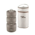 thumbnail image 4 of jifeng Lunch Box Set Stackable Bento Box Snack Box Leak Stainless Steel Food Lunch 3PCS, 4 of 9