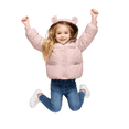 thumbnail image 3 of Toddler Baby Boys Girls Winter Fleece Jacket Unisex Little Kids Warm Hooded Outwear Coat 1-6T, 3 of 7