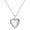 Silver, variant on Creative 29 MM CoMMemorative Heart-Shaped Titanium Steel Polished Necklace for Women Mom Daughter Simple Classic Charm Jewelry Gold