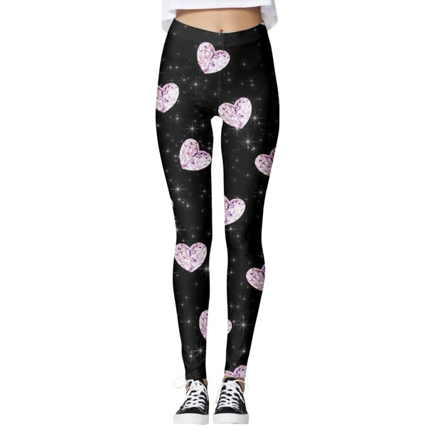 Gibobby Leggings para mujer Pantalones con estampado de amor personalizados para mujer, mallas personalizadas para mallas para correr, mallas con muñeco de nieve(L,M)