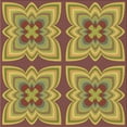 thumbnail image 1 of Ahgly Company Machine Washable Indoor Square Transitional Sienna Brown Area Rugs, 5' Square, 1 of 7