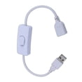 thumbnail image 3 of MesaSe usb switch cable white light strip switch cable white black usb switch cable, 3 of 7