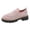 Light Pink, variant on Rokment Women's Glitter Rhinestones Platform Walking Shoes Comfortable Slip on Socks Chunky Mid Heel Oxfords Casual Dress Fashion Sneakers Black Size 5.5