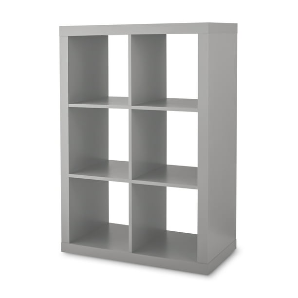 Better Homes & Gardens 6Cube Storage Organizer, Gray