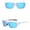 Sky Blue, variant on Polarized Sunglasses For Fishing Cycling And Outdoor Activities Distance Glasses Super Flat Top Wraparound for Women Quay High Key Fade Side Shield 90s Glasses for Women All for Women Trendy Womens