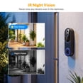 thumbnail image 5 of Rebelduck Video Doorbell Camera, Battery Powered, AI Human and Motion Detection, 2 Way Talk, Night Vision, Cloud Storage (Sold Separately), 2.4G WiFi Only, Indoor/Outdoor Surveillance, 5 of 7