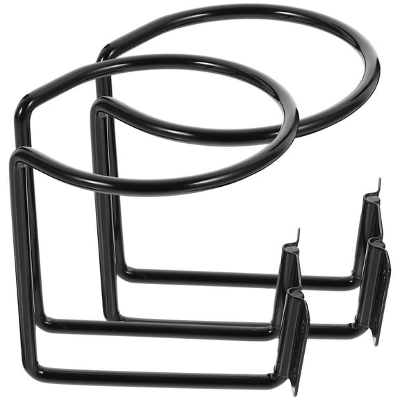IMIKEYA 2Pcs Metal Boat Cup Holder Universal Drink Holders for Cars Rvs Yachts Easy Installation Black