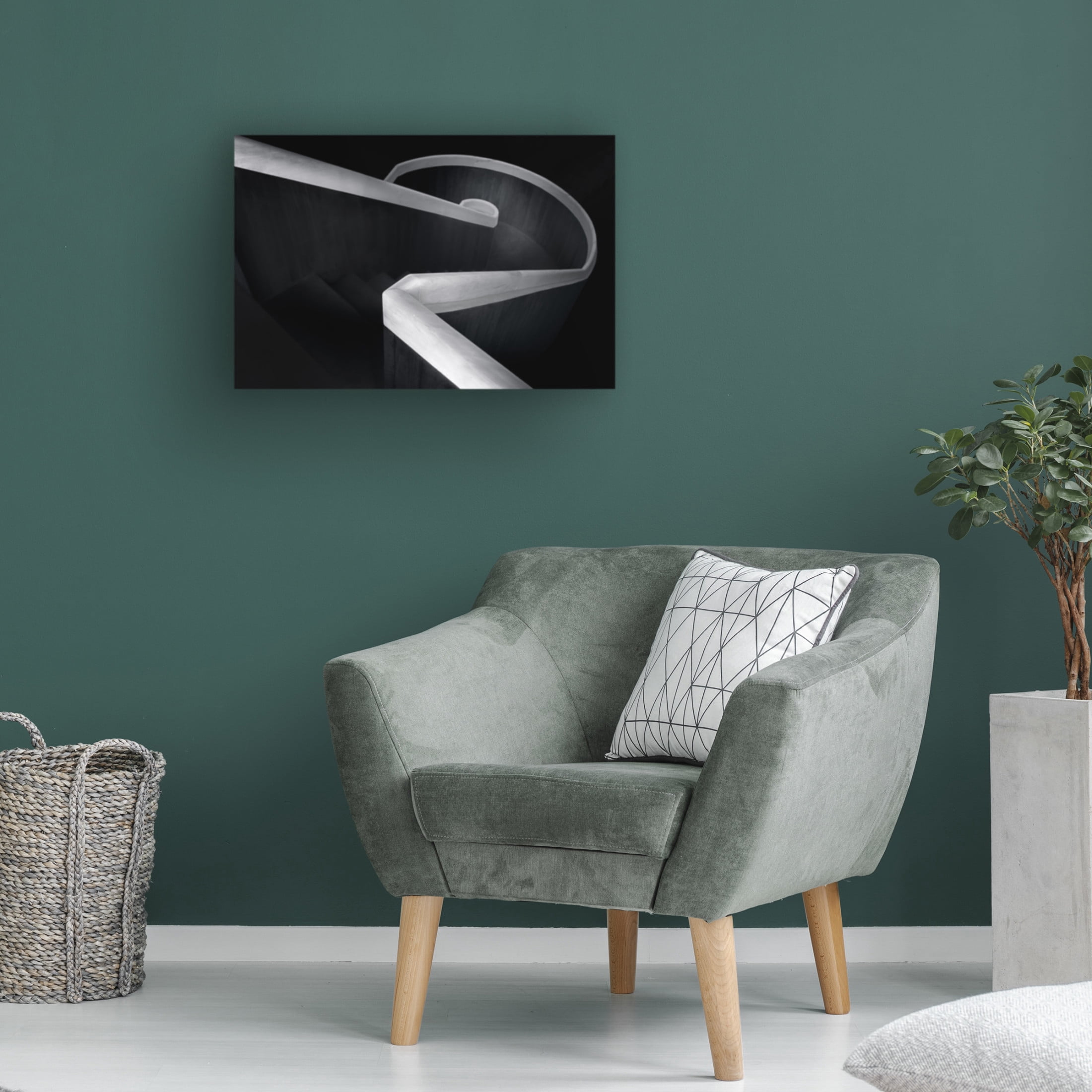 Trademark Fine Art Olavo Azevedo Round Lines Canvas Wall Art