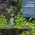 thumbnail image 2 of Aquarium Decor Resin Lighthouse Ornament Beach Decoration, 2 of 6